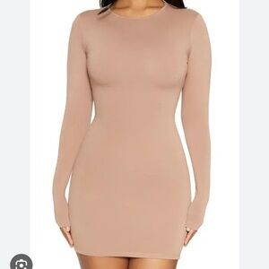 Naked wardrobe black bodycon mini dress